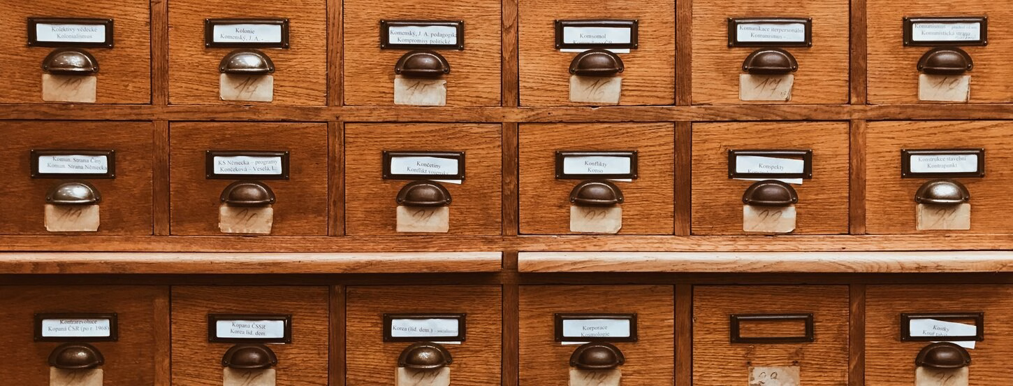 Brown wooden drawer