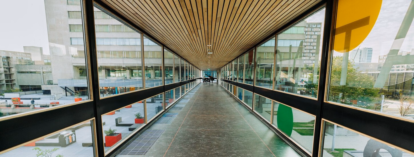 hallway on campus woudestein