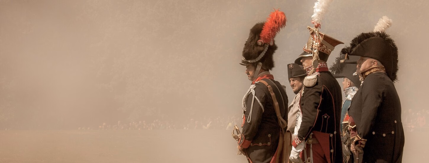 Soldiers during a re-enactment