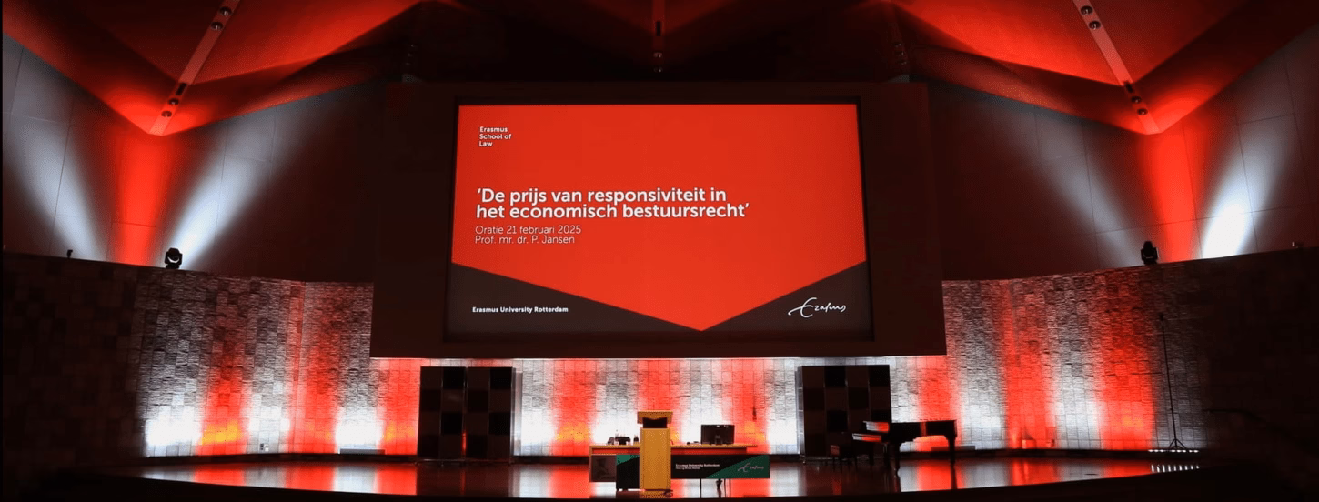 Scherm oratie Pim Jansen