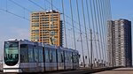 Tram on the Erasmusbrug