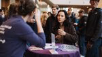Prospective student during Bachelor Open Day.
