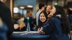 Prospective students during the Bachelor Open Day.
