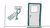 A key rack next to a door holding a key that has a tag on it that says, “Exit ticket”. 