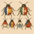 Insects with flags on their backs