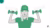 A person holding two dumbbells with the words 'reflection' and 'gratitude'