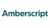 Amberscript logo in green text