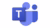 Microsoft Teams logo: white “T” on purple square with abstract purple shapes