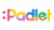 Padlet wordmark logo in rainbow-colored letters