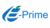 E-Prime logo: blue swoosh “E” graphic with three green bars beside blue “Prime” text