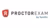 ProctorExam by Turnitin logo with red proctor icon and black text