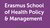 Purple logo of ESHPM reading Erasmus School of Health Policy & Management in white letters