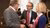 - The Rector of the Erasmus University, Prof.dr. Rutger Engels (left) in conversation with the Executive Vice President and Chief Legal Officer of Royal Philips, Prof. dr. Marnix van Ginneken (middle) and the President of the Erasmus Initiative Steering group and Dean of the Erasmus School of Law, Prof. dr. Suzan Stoter (right).