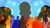 Silhouette diverse people