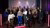 Employees and researchers of the SYNC lab posing for a group photo