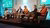 Panelgesprek met van links naar rechts: Annelien Bredenoord, Dolf Grasveld, Marcel Levi, Maria Leptin, Ben Feringa, Susanne Caarls
