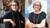 Two women in glasses indoors, one in black turtleneck with gold chain, one in black and white top