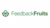 FeedbackFruits logo with green stylized fruit icon and text