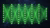 Glowing green neural network