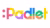 Padlet wordmark logo in rainbow-colored letters