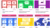 Interactief keuzemenu met zes gekleurde tegels: Wall, Canvas, Stream, Shelf, Backchannel en Map