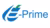 E-Prime logo: blue swoosh “E” graphic with three green bars beside blue “Prime” text