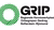 GRIP logo with green segmented circle and subtitle text in Dutch