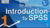 Graphic banner titled “SPSS for Beginners: Introduction to SPSS” with rising arrow and orange 1