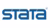 STATA logo in bold blue stylized text